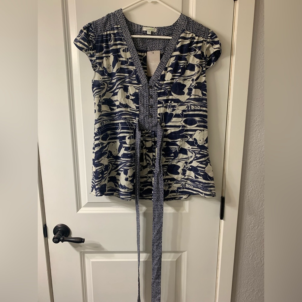 Anthropology 100% Silk Blouse